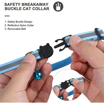 Reflective Cat Collar with Apple AirTag Holder